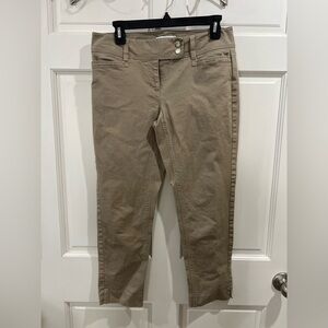 Black Market WHBM Chinos Khakis Trousers Slim Ankle crop casual dress pants Sz 6